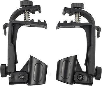 Mic Drum SET マイクとクリップセット Amazon | 耐衝撃ドラムマイククリップ4個パック、調節可能なマイク